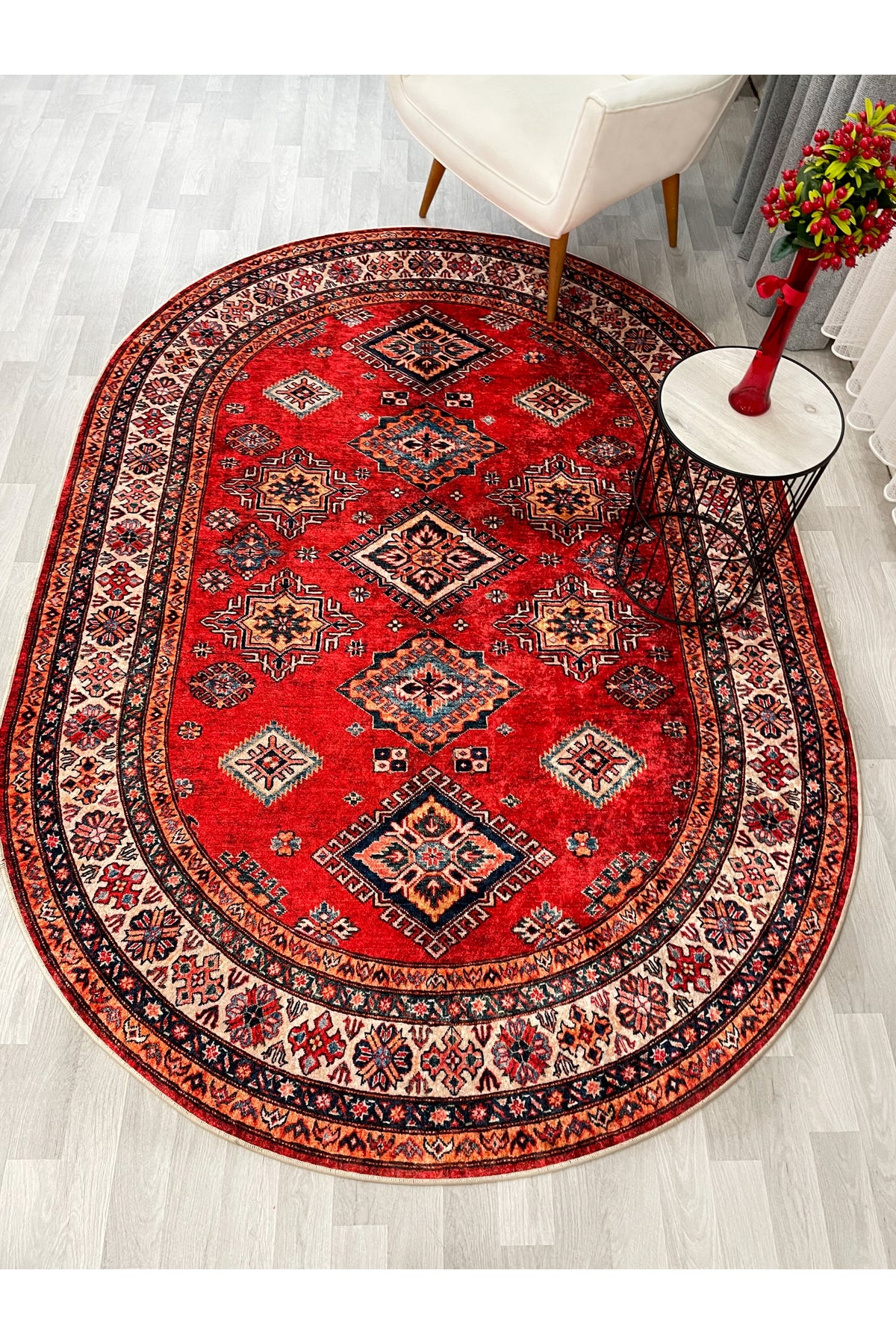 Kilim Motif Classic Non-Slip Base Rug