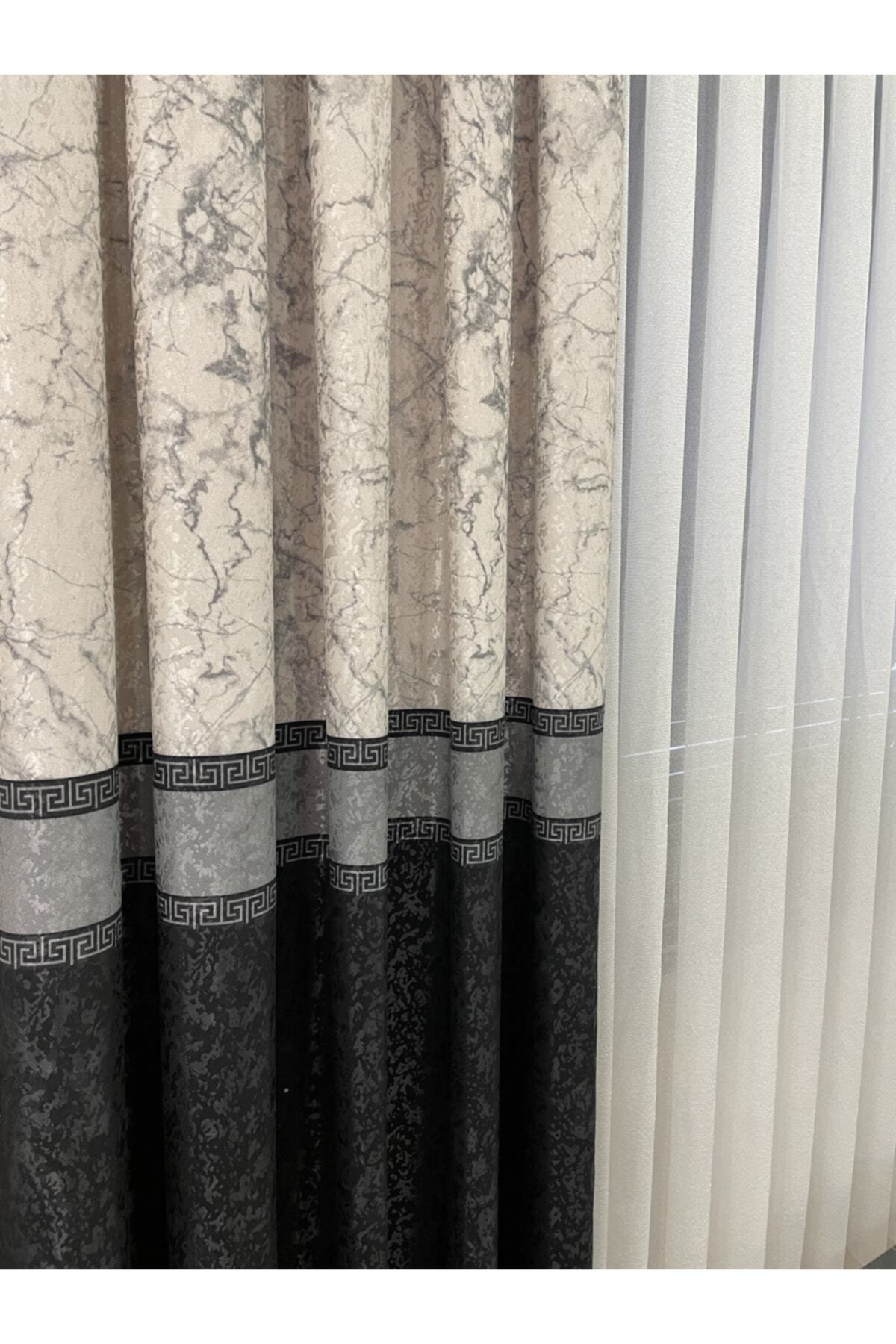 Liva Model 1/2.50 Pleated Blackout Curtain