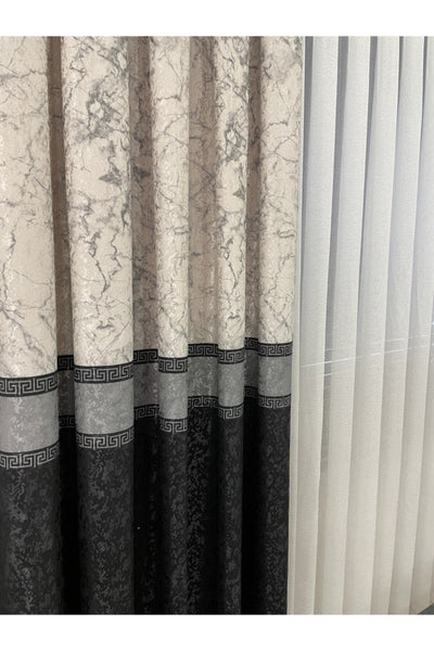 Liva Model 1/2.50 Pleated Blackout Curtain