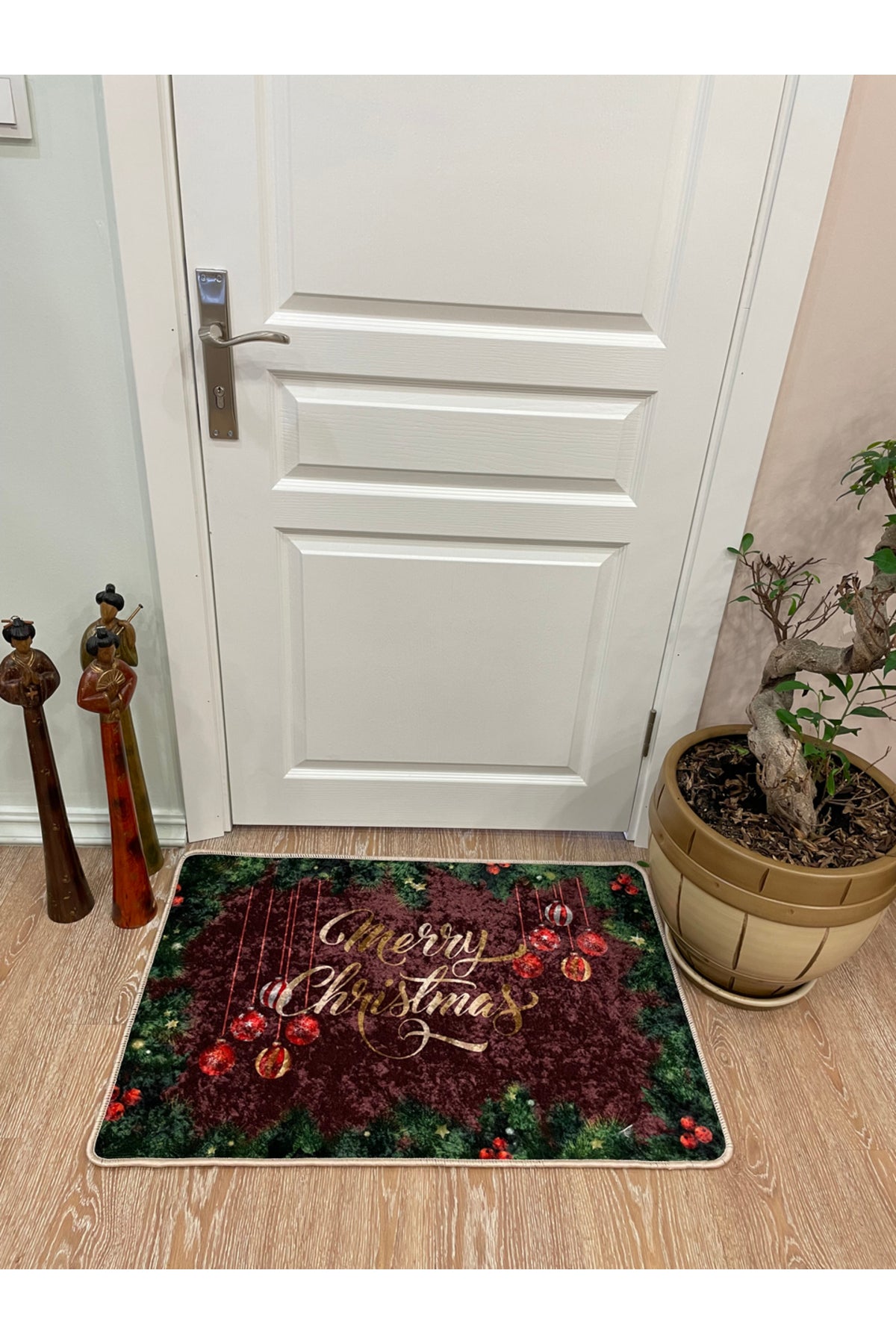 Merry Christmas New Year's Latex Base Doormat (SIZE 60x90)