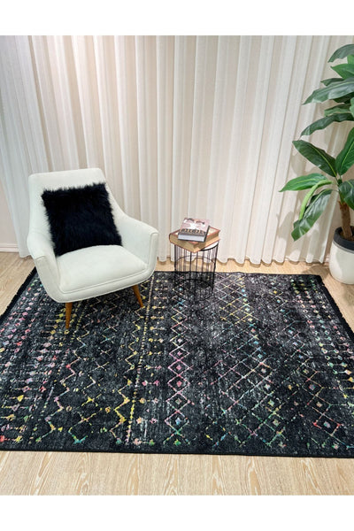 Ethnic Pattern Decorative Rug - Beige