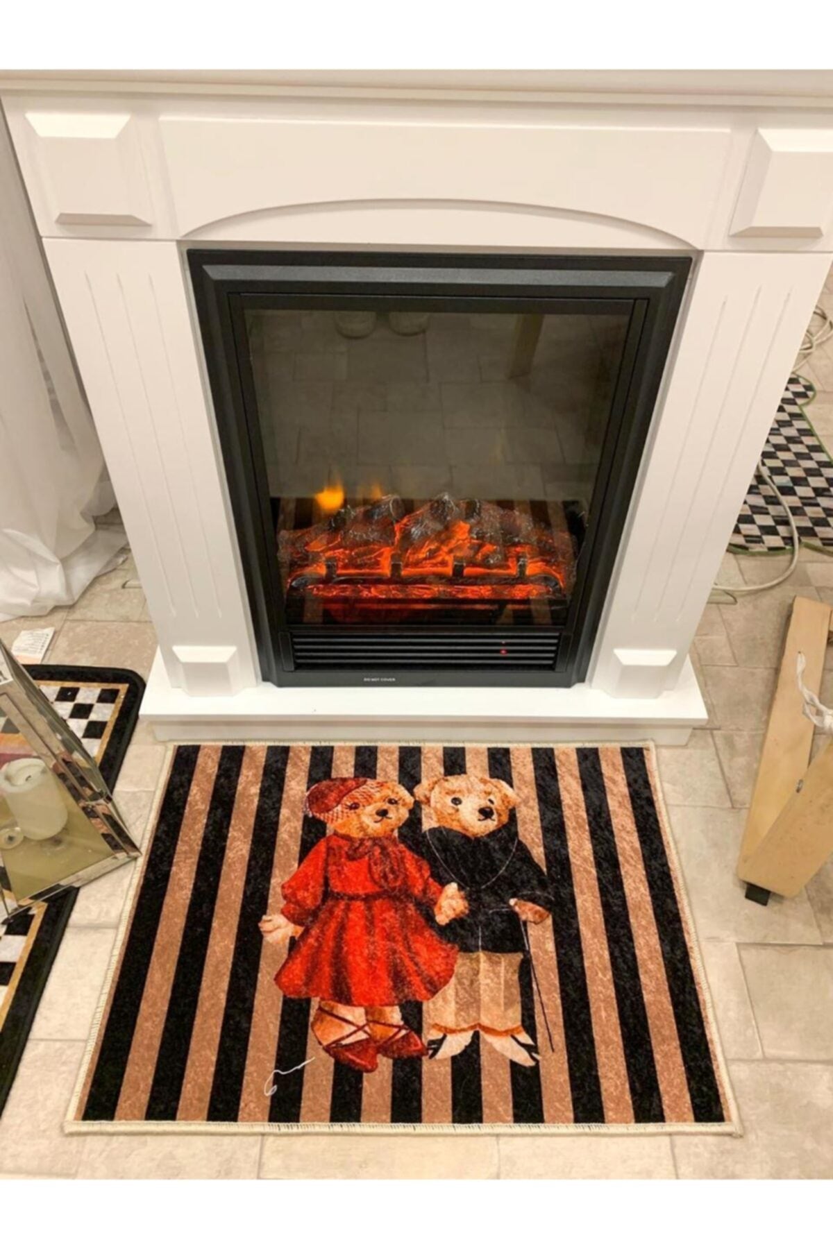 Fulia Sevgililer Günü Kaymaz Taban Kapı Önü Paspası (ebat 50x70)