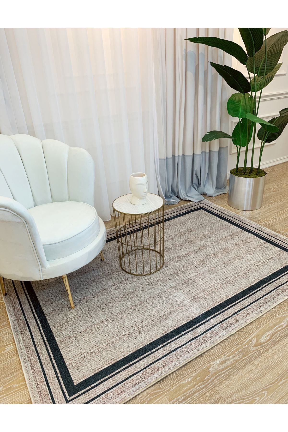 Jute Sisal Bordered Woven Base Rug