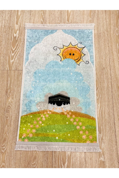 Children's Prayer Rug (50x80 Size) Blue