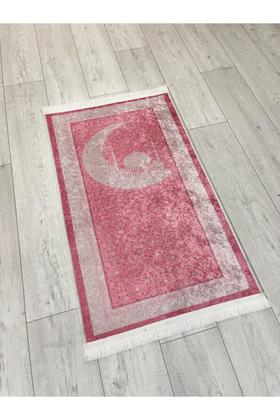 Children's Prayer Rug Blue 60x100 Size