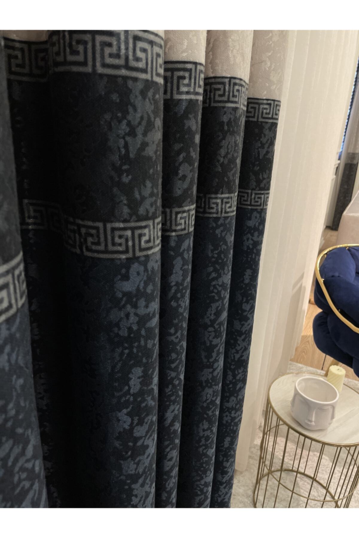 Liva Model 1/2.50 Pleated Blackout Curtain