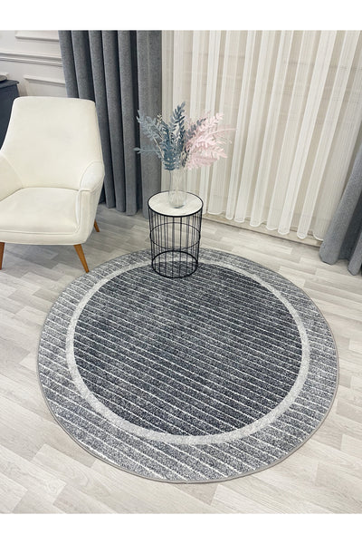 Scandinavian Style Non-Slip Sisal-Look Round Rug