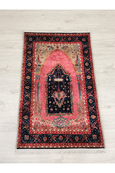 Fringed Prayer Rug Latex Base 75x125 Size