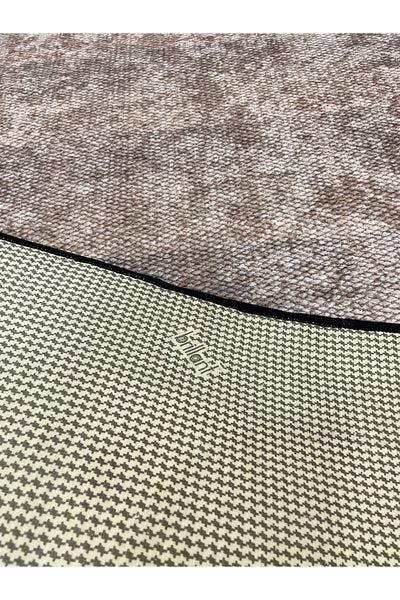 Jute-Look Washable Non-Slip Base Living Room Rug Kitchen Rug Hallway Rug - Brown - Beige