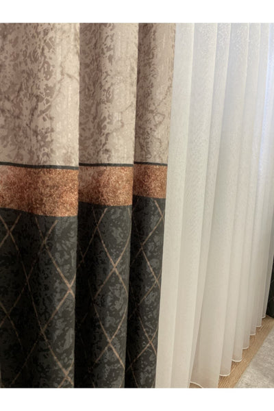 Liva Avent Model 1/2.50 Pleated Blackout Curtain
