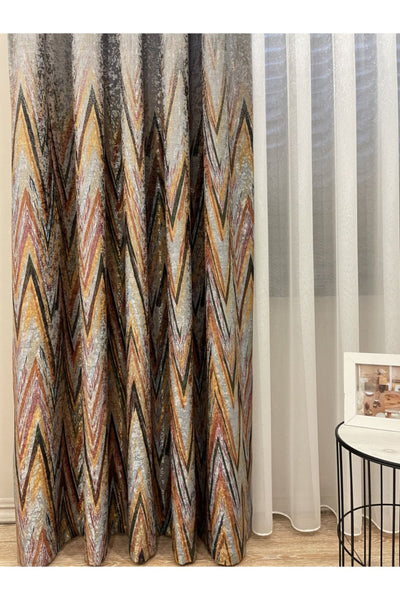 Liva Model 1/2.50 Pleated Blackout Curtain