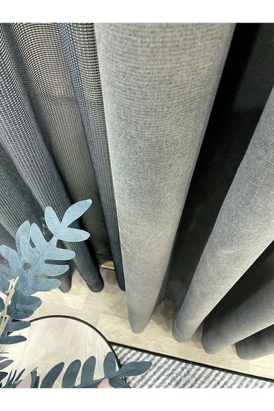 CAMEL Color 1/3 DENSE PLEAT Honeycomb Weave Soft Panama Blackout Curtain