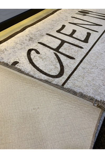 Latex Leather Base Fringed Kitchen Rug