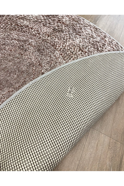 Jute Sisal Look 3D Colorful Latex Leather Base Rug