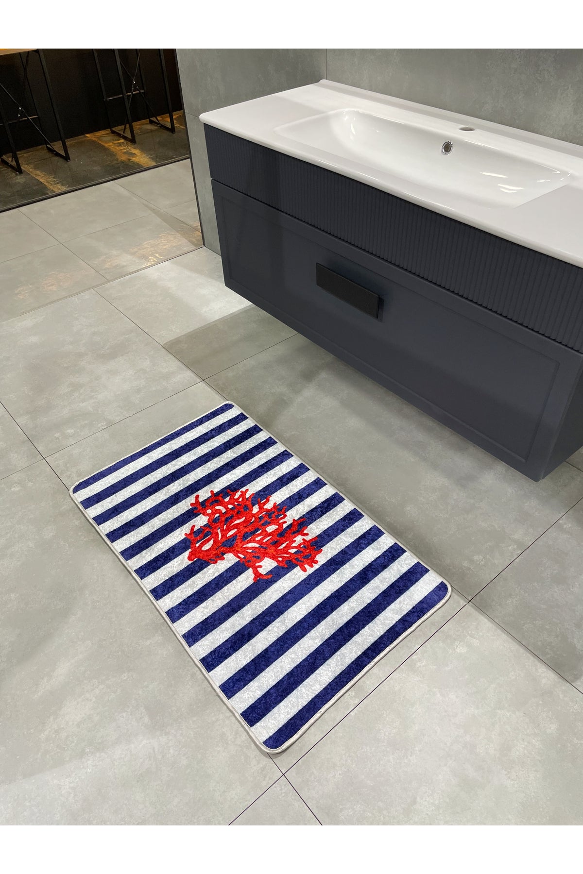 Mercan Single Latex Base Bathroom Mat 80x120