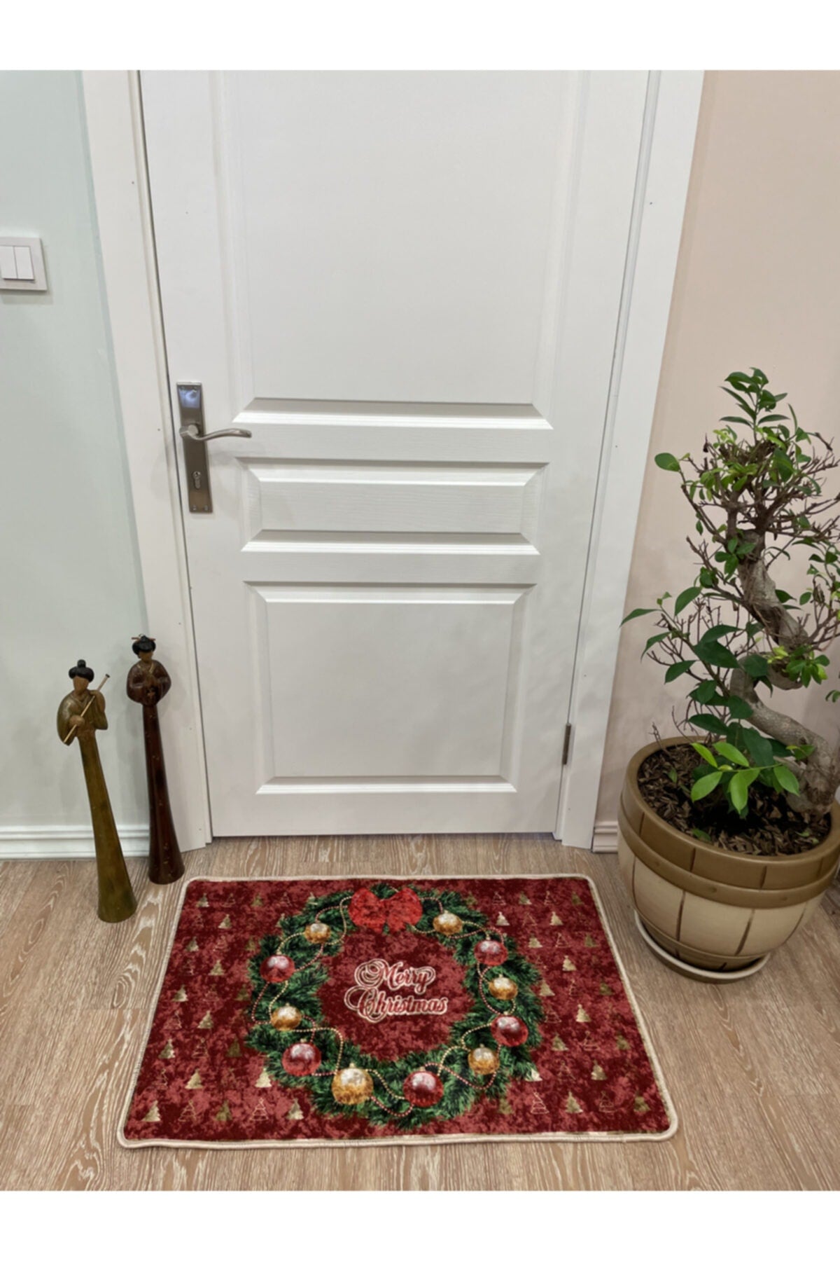 Ornament Christmas Latex Base Doormat (Size 60x90)