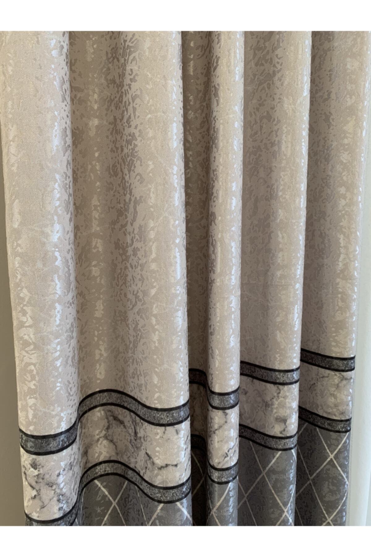 Liva Alita Model 1/2.50 Pleated Blackout Curtain Navy-Gray