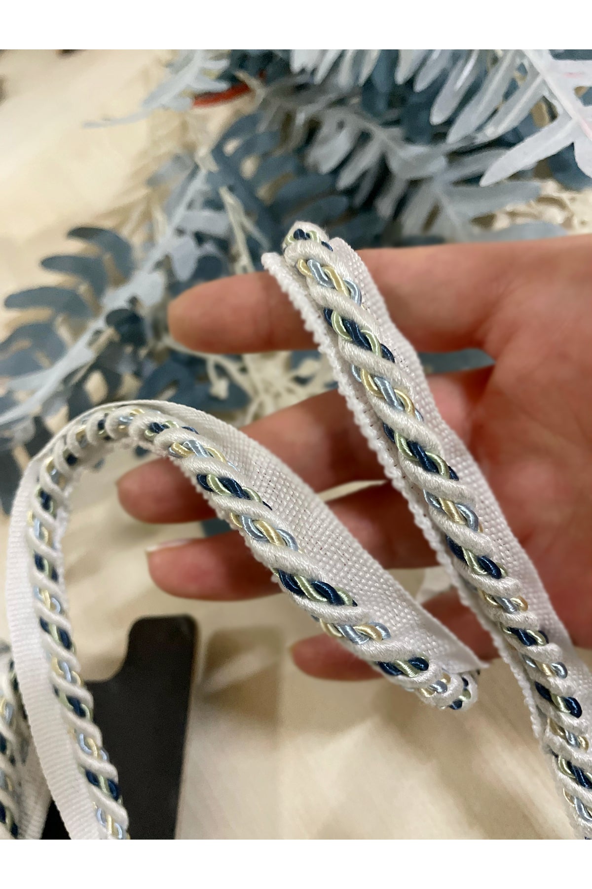 25 METERS - WHITE-PINK-YELLOW Color Thick Rope Cord