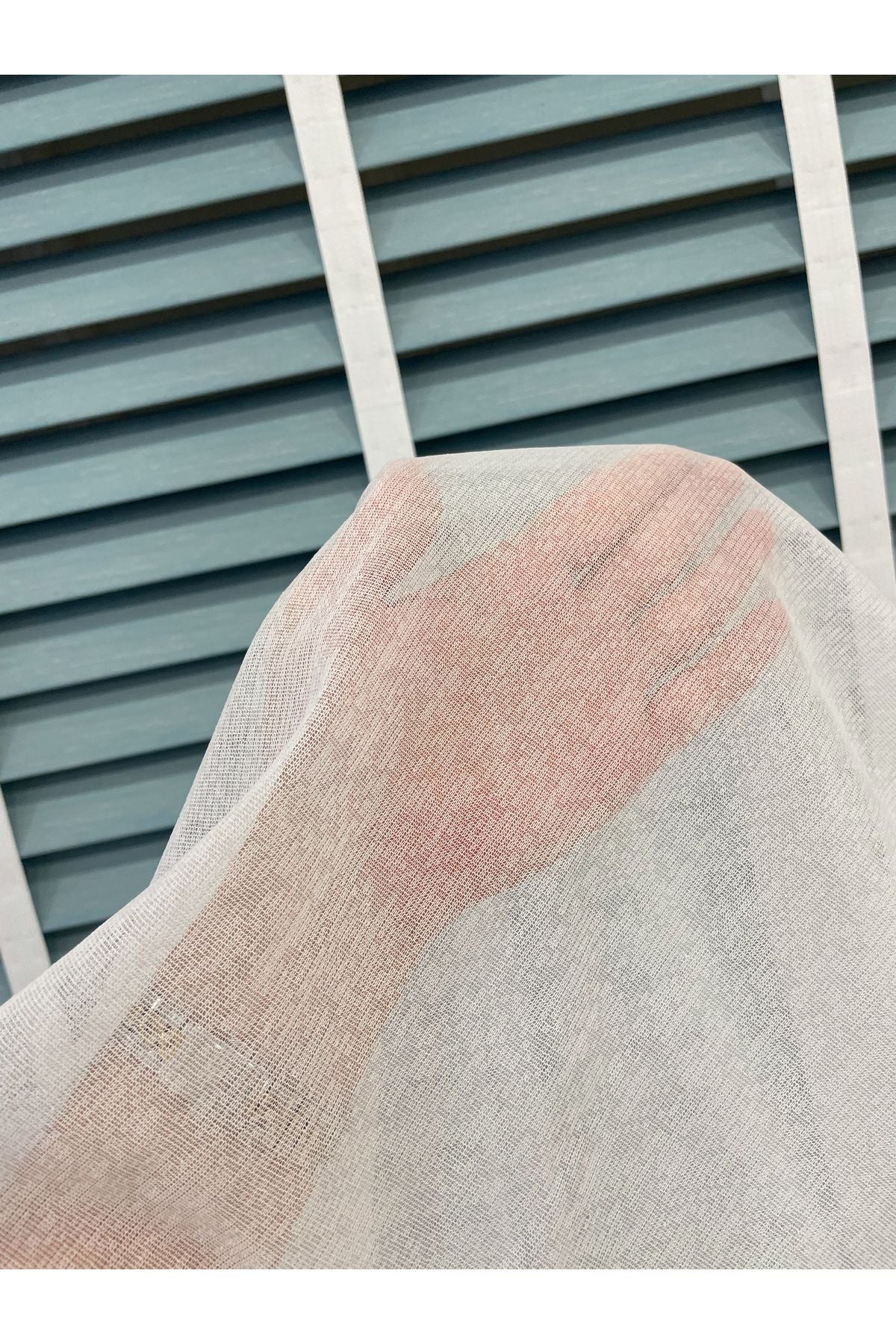 Ecru Linen-Effect 1/3 Dense Pleated Sheer Curtain