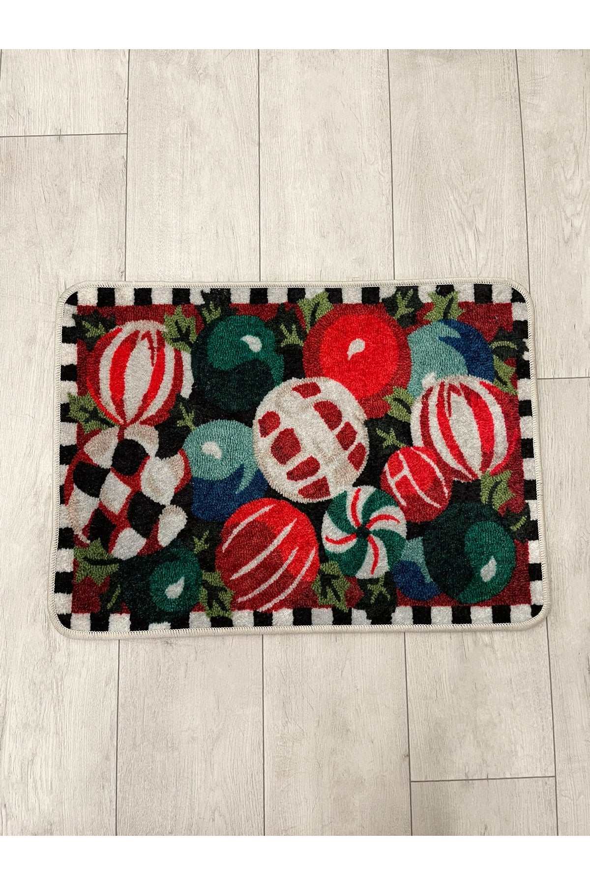 Christmas-Themed Doorstep Tree Skirt Mat Red (50X70)