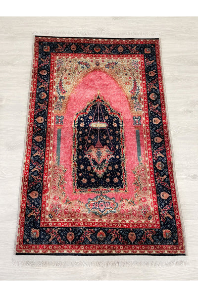 Fringed Prayer Rug Latex Base 75x125 Size