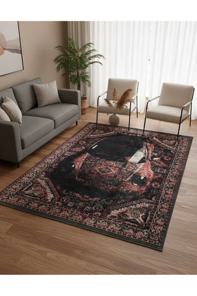 Vintage Car Pattern Latex Base Rug