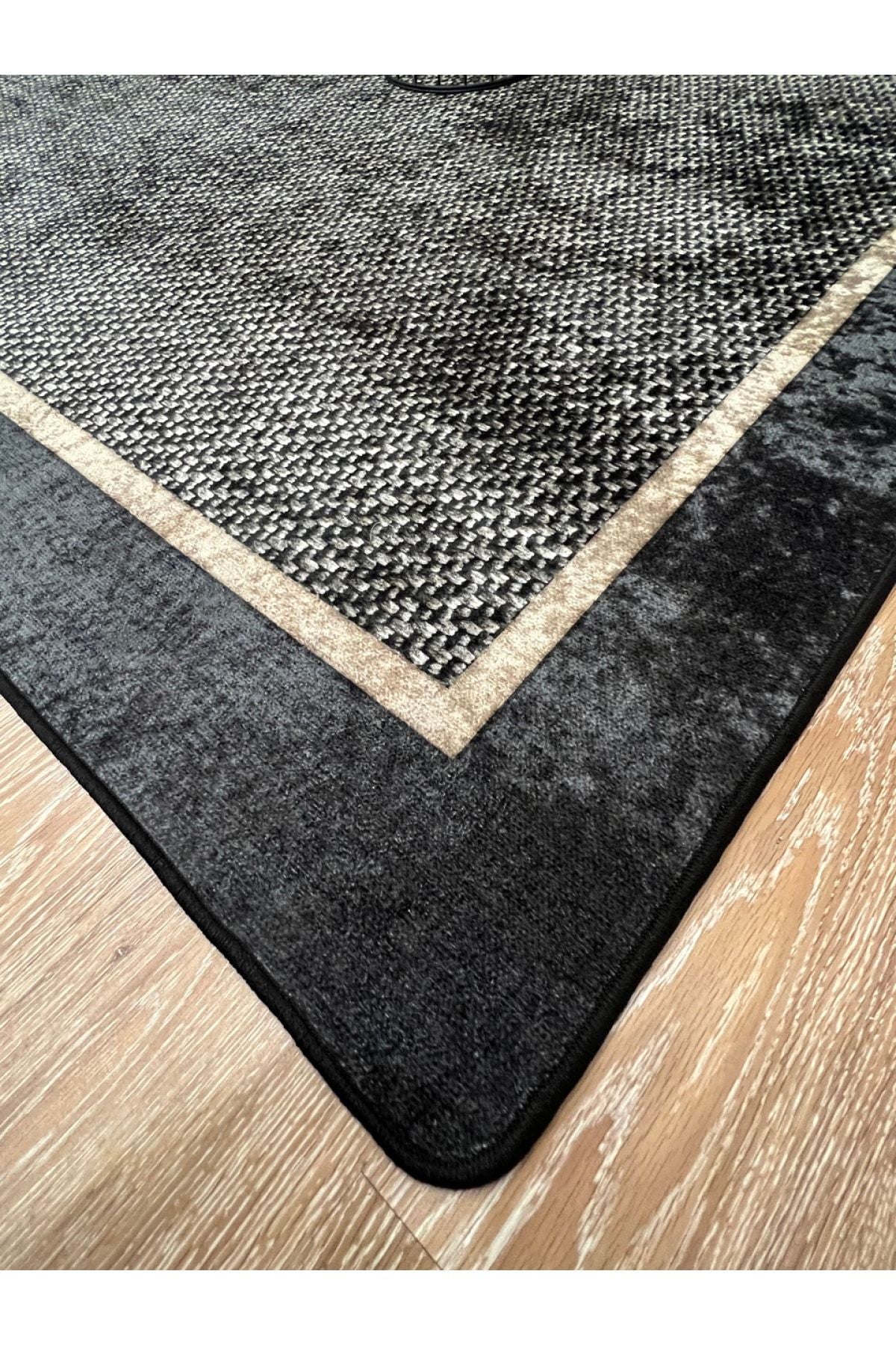 Jute Sisal Bordered Look Decorative Rug - Brown