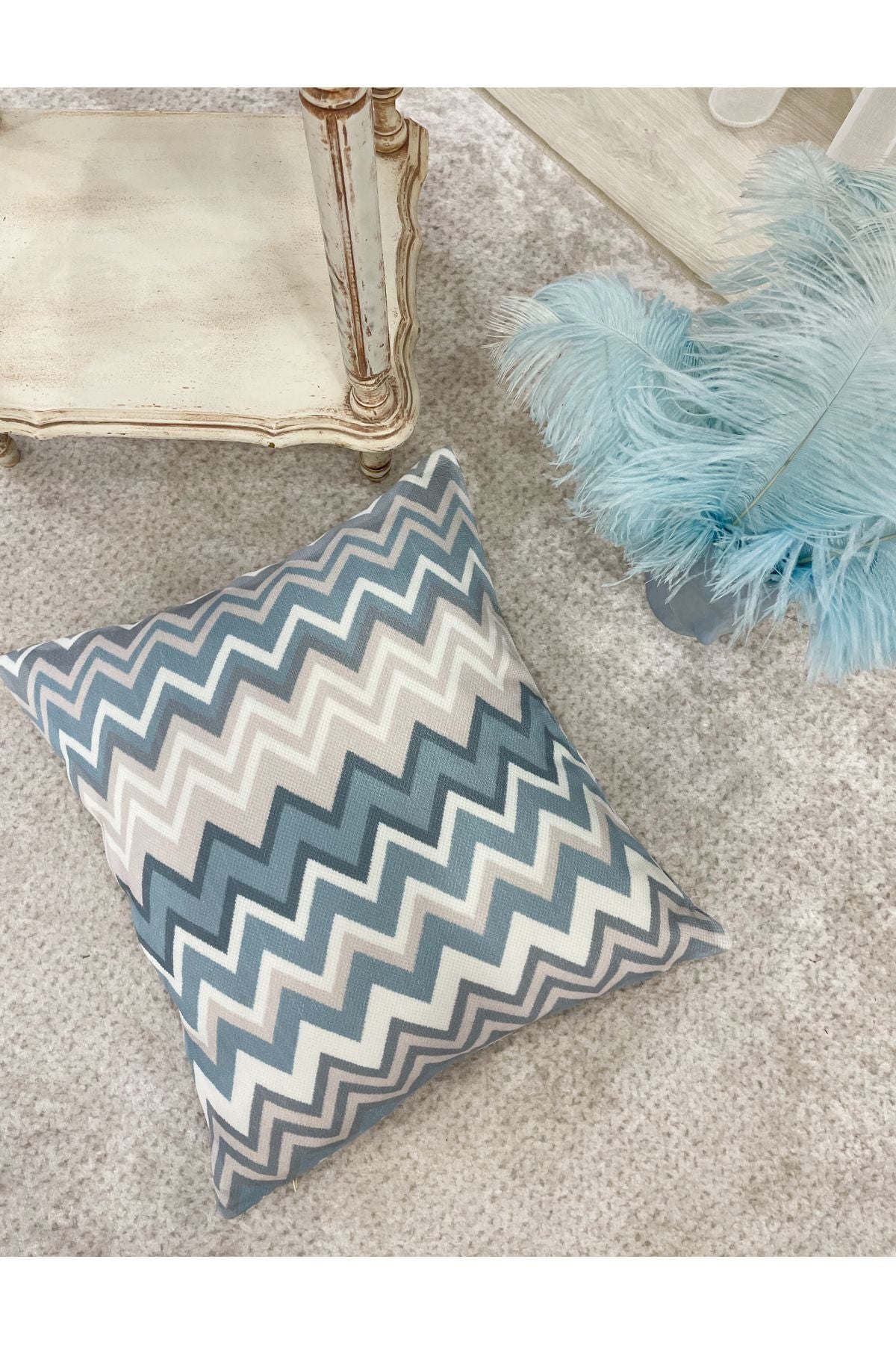 Zigzag Pattern Colorful Cushion Cover 45x45