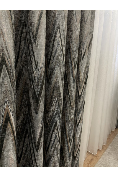 Liva Model 1/2.50 Pleated Blackout Curtain