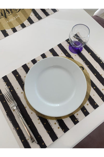 Set of 6 Merry Christmas Holiday Placemats - Style 7