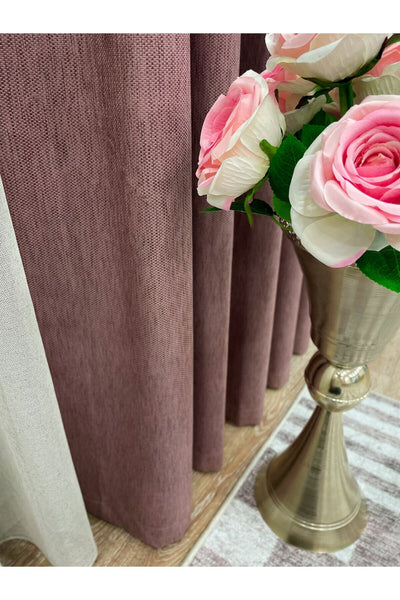 Jacquard Pattern on Blackout 1/2.50 Standard Pleated Blackout Curtain Dark Gray - Smoke