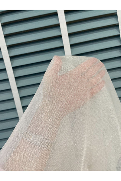 Modern Textured 1/3 Dense Pleat - ECRU Sheer Curtain