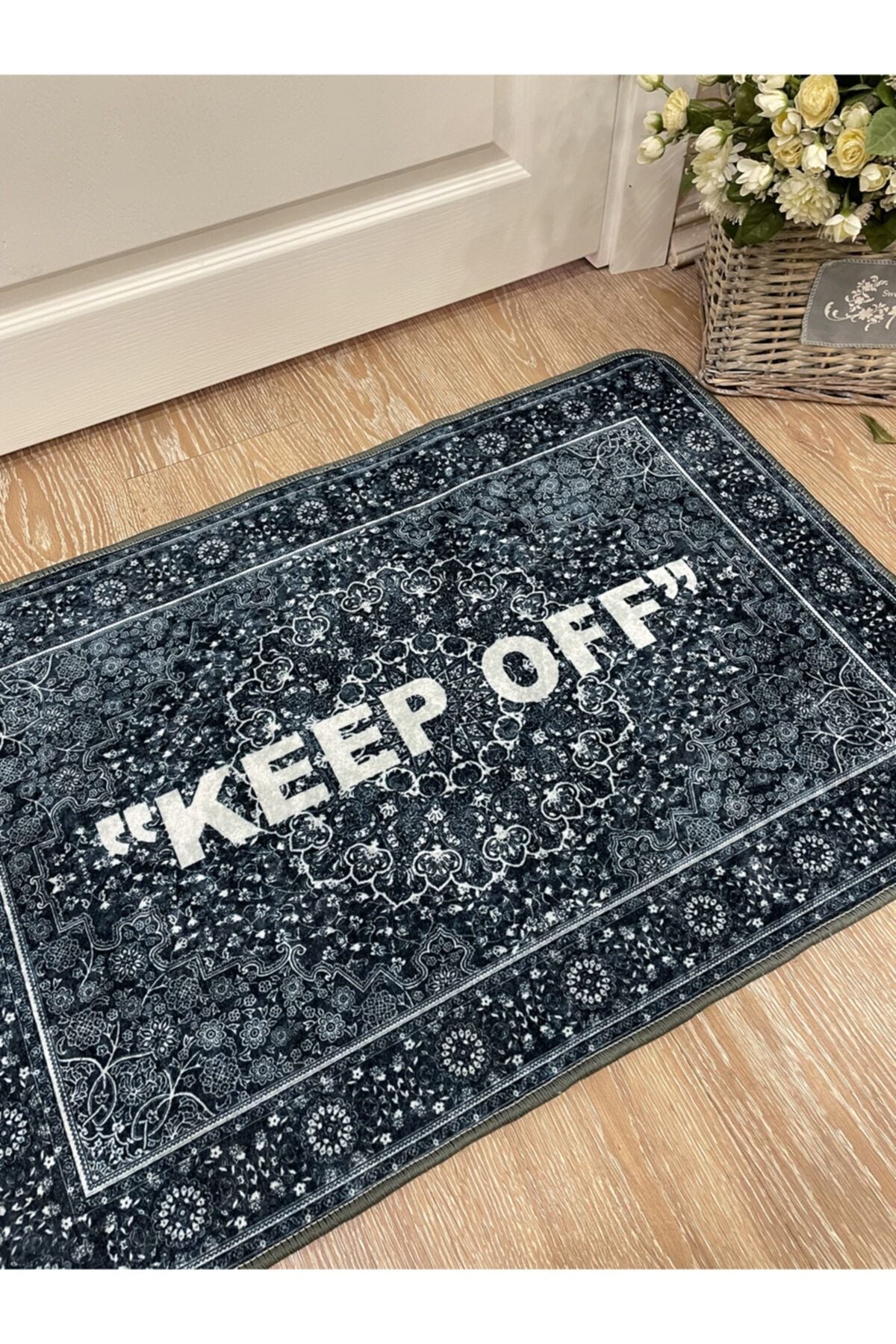 Keep Off Latex Base Waterproof Fringeless Doormat
