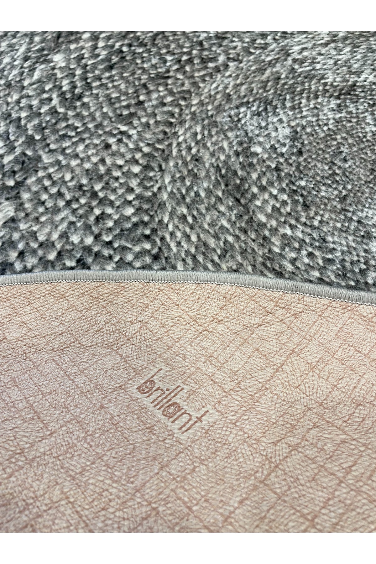 Jute Sisal Look 3D Colorful Latex Leather Base Rug