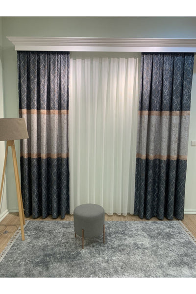 Liva Avent Model 1/2.50 Pleated Blackout Curtain