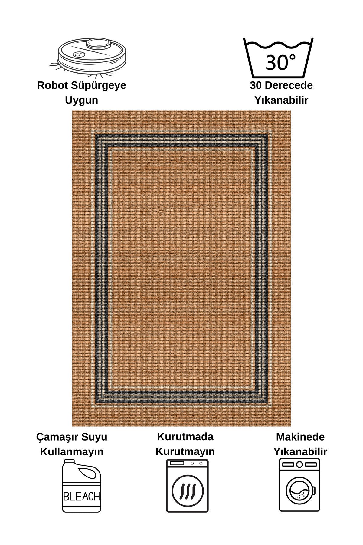 Sisal Wicker-Look Latex Base Runner Hallway Rug