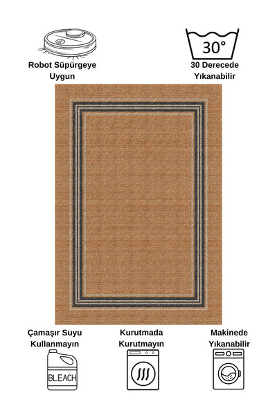 Sisal Wicker-Look Latex Base Runner Hallway Rug