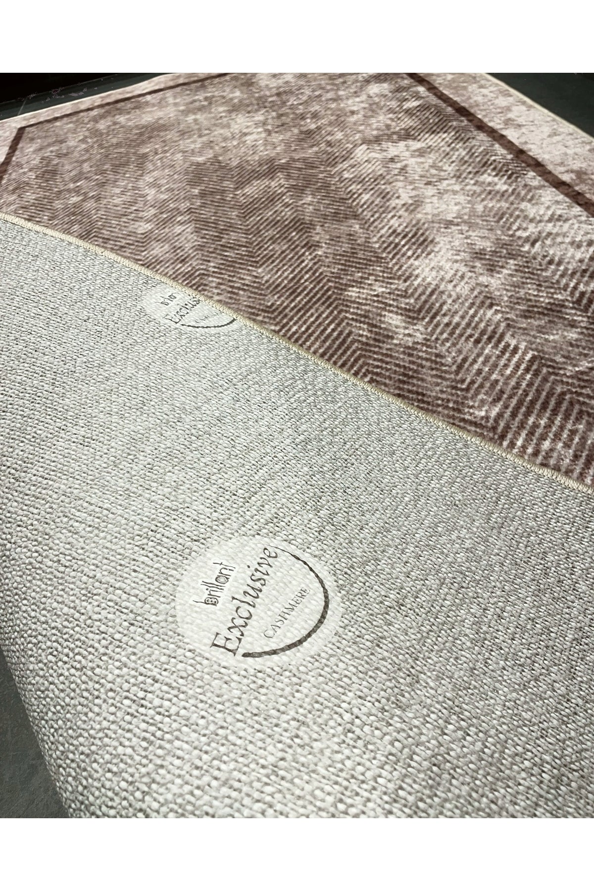 GRAY Jute Sisal-Look Bordered Non-Slip Base Runner Kitchen Rug