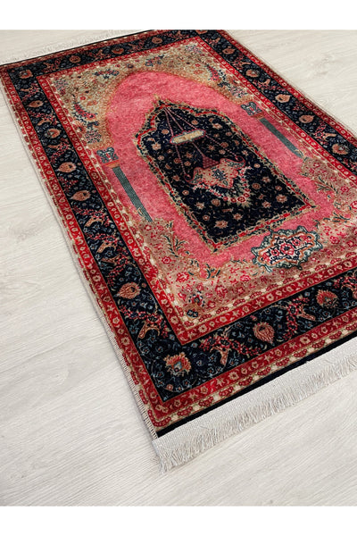 Fringed Prayer Rug Latex Base 75x125 Size