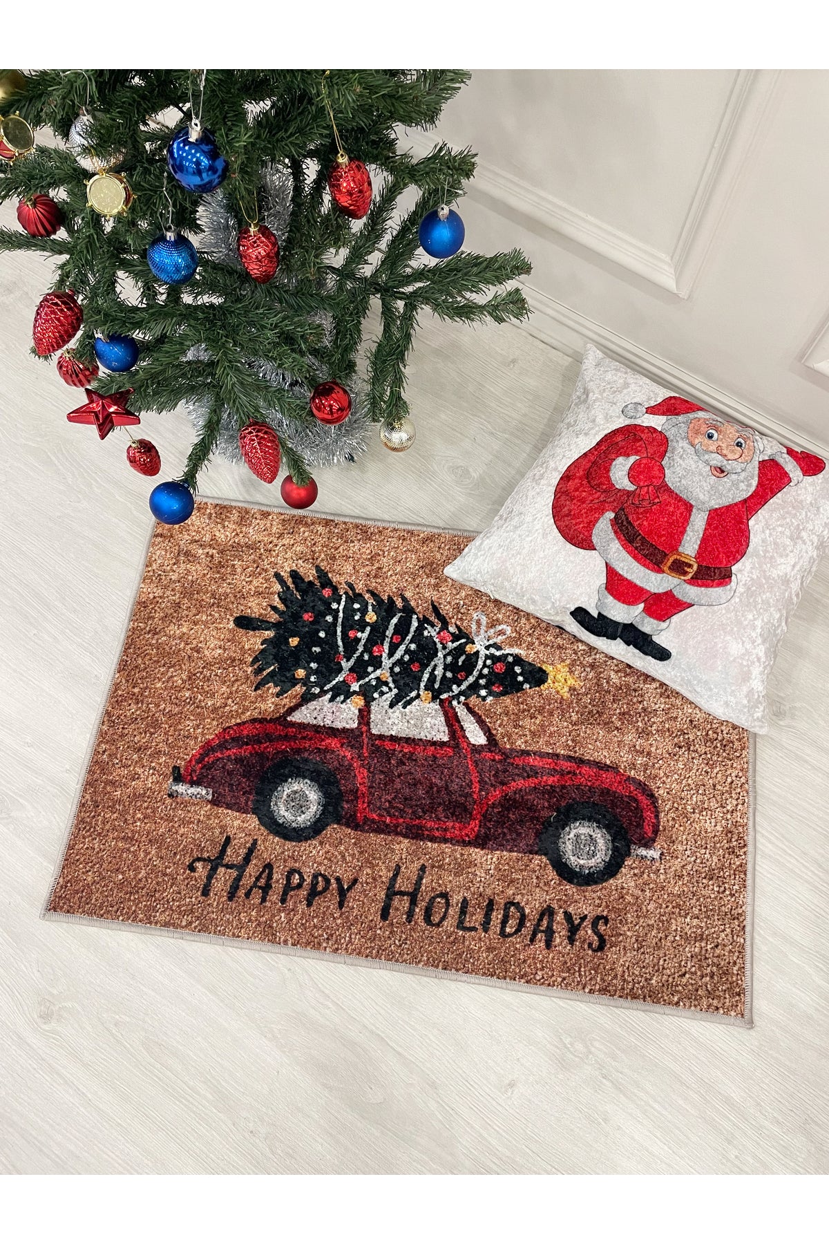 Happy Holidays Christmas Doormat 60x90 Size 60x90