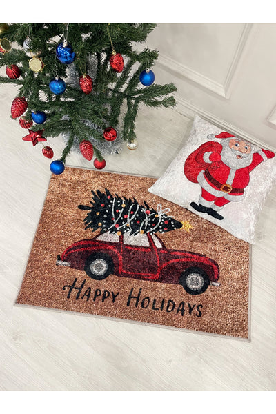 Happy Holidays Christmas Doormat 60x90 Size 60x90