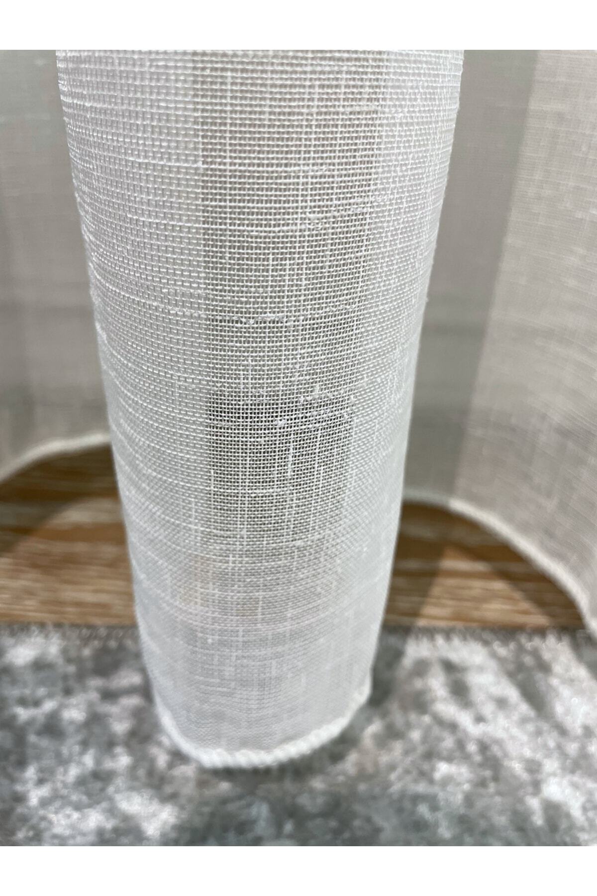 Natural Linen Sheer Curtain 1/2.50 Pleat - Ecru