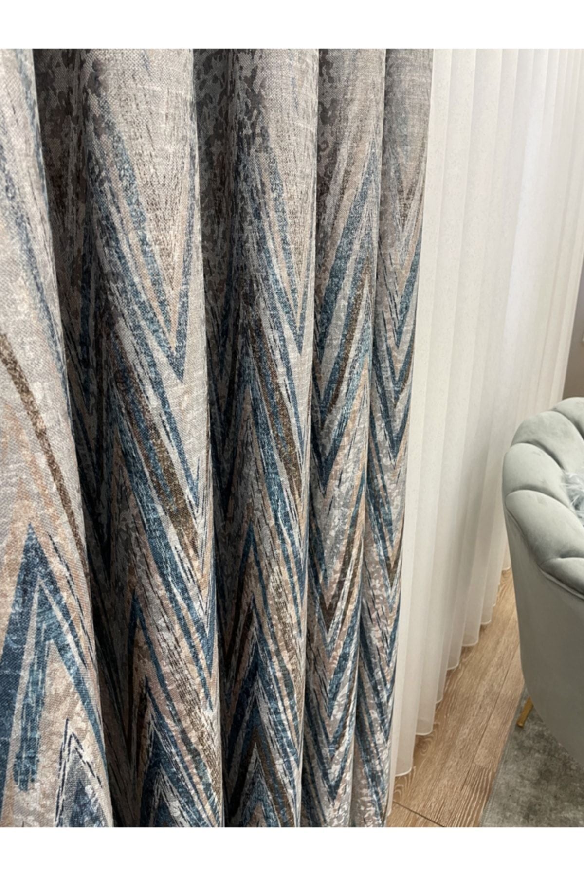 Liva Model 1/2.50 Pleated Blackout Curtain