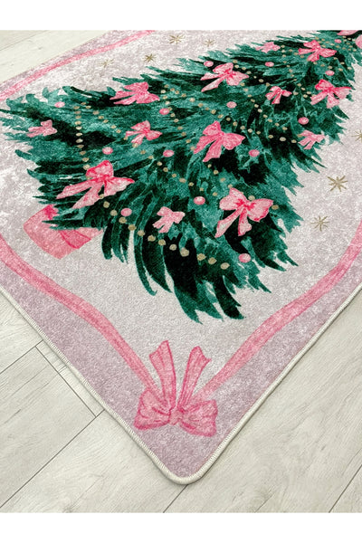 Pink - New Year Concept Christmas Rug