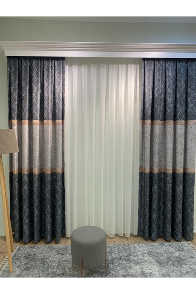 Liva Avent Model 1/2.50 Pleated Blackout Curtain