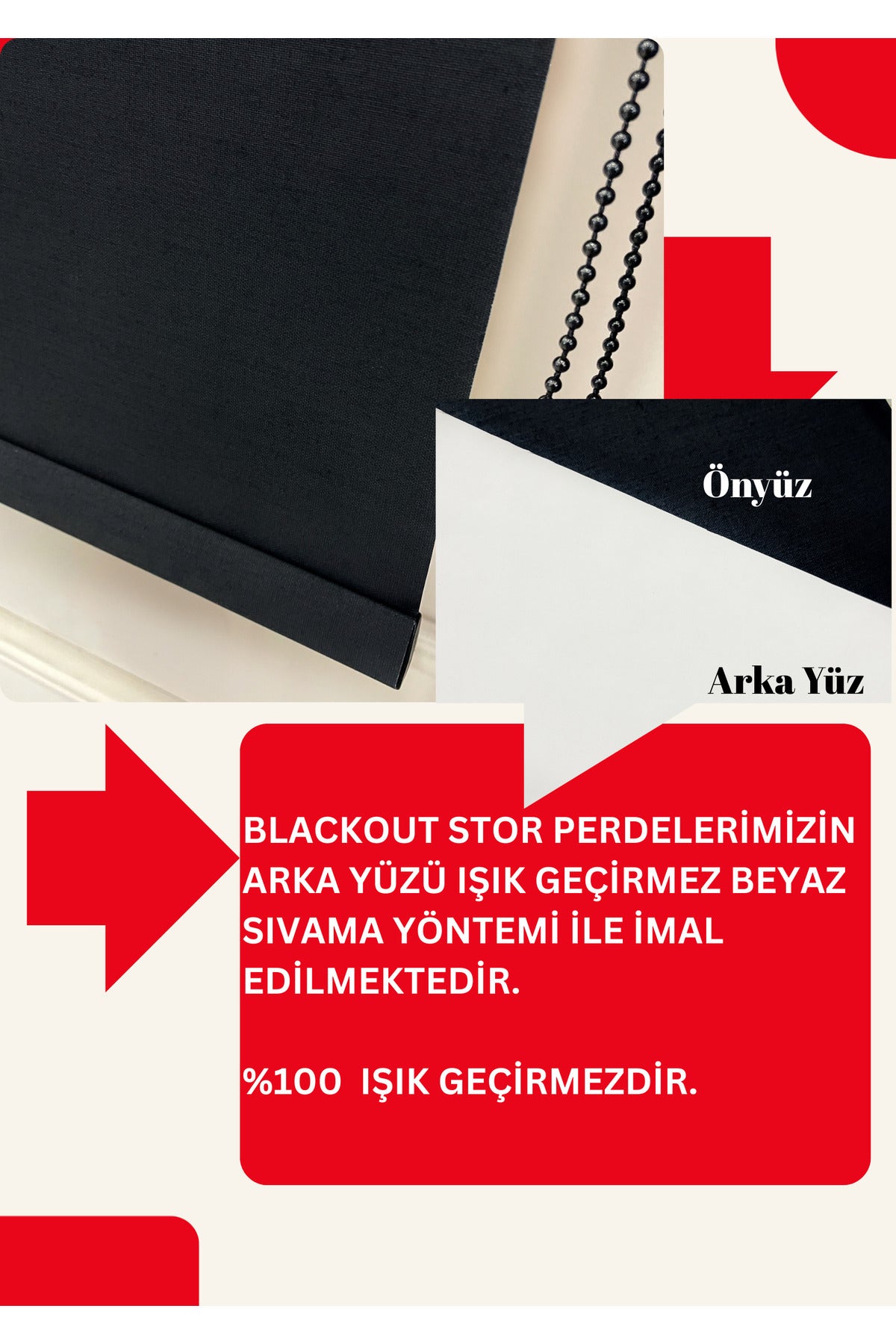 Cream Blackout Roller Shade High Quality 100% Light Blocking