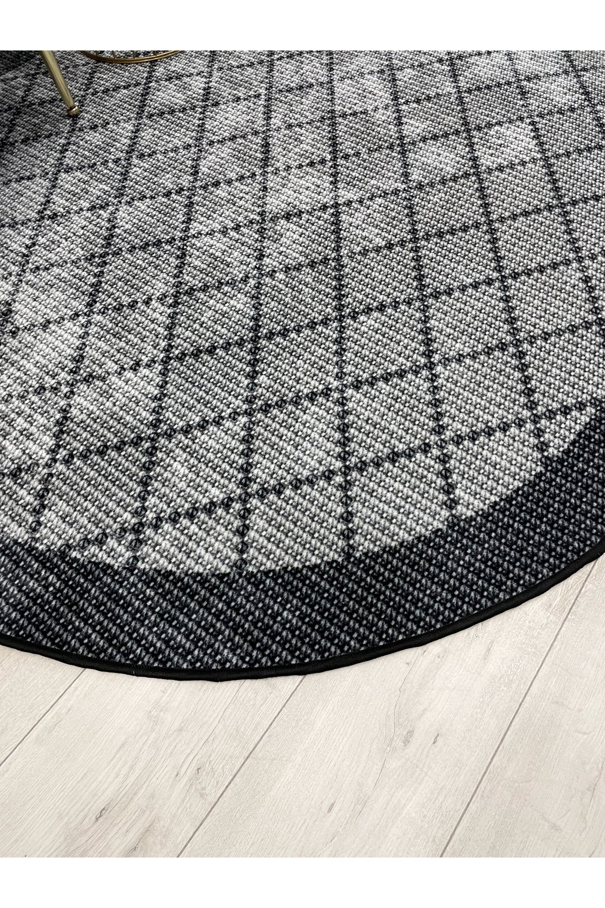 GREEN-BROWN Jute Sisal Look Bordered Non-Slip Base Runner Rug