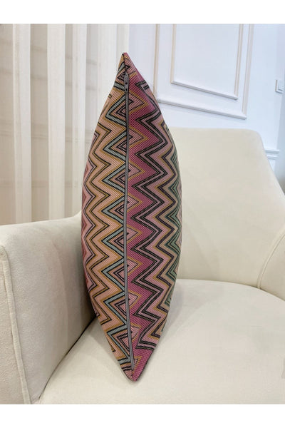 Zigzag Pattern Colorful Cushion Cover 45x45