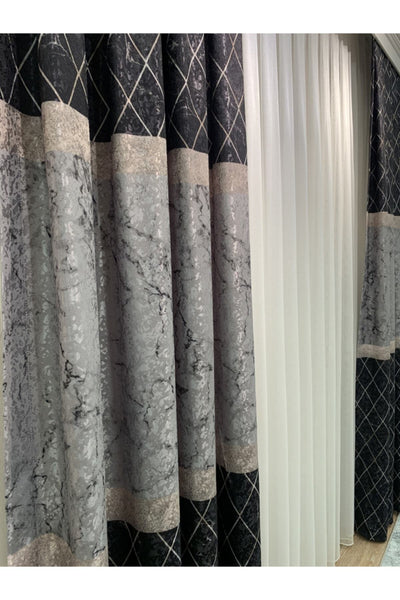 Liva Avent Model 1/2.50 Pleated Blackout Curtain