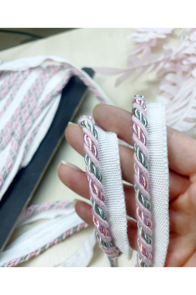 3 METERS - WHITE-PINK-YELLOW Color Thick Rope Cord